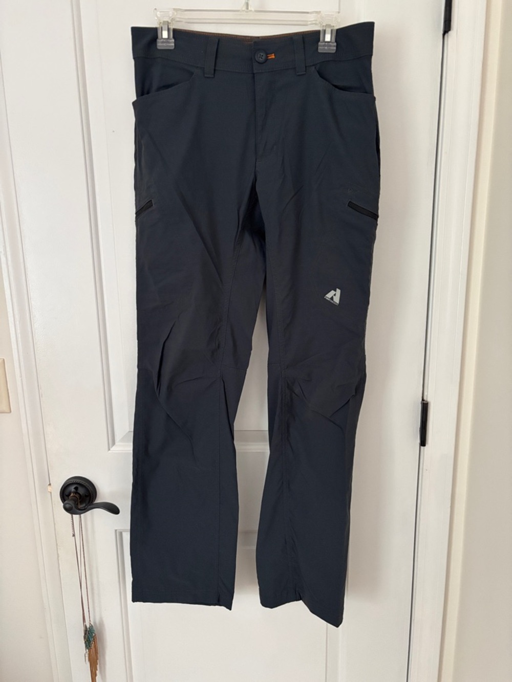 Eddie Bauer First Ascent Dark Gray Outdoor Hiking Pants with Logo